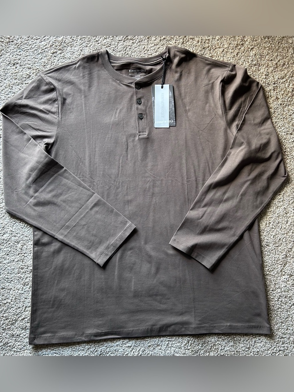 Kenneth Cole New York Men's Mustang Long Sleeve Size Large